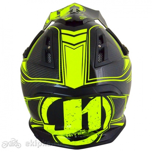 Just1 мотошлем J12 Carbon fluo, yellow