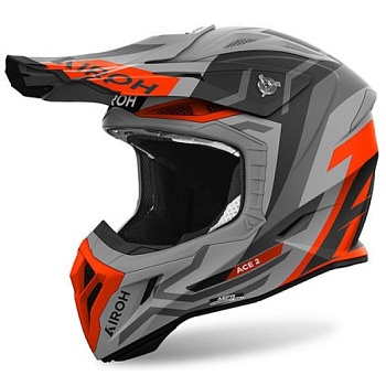 Мотошлем AIROH AVIATOR ACE 2 GROUND, ORANGE MATT
