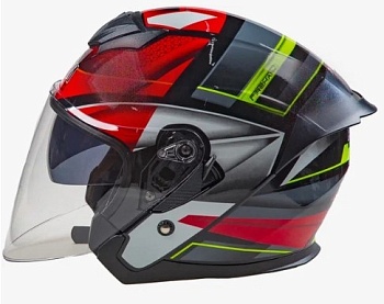 Шлем AiM JK526 Red/Grey/Black
