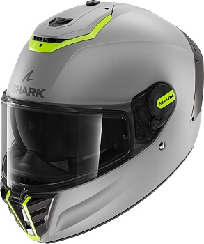 Шлем Shark SPARTAN RS BLANK MAT Silver/Yellow/Silver