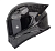 Мотошлем SOMAN Х8, leopard carbon fiber black