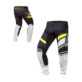 Мотоштаны кросс-эндуро ELEVEIT X LEGEND, black/white/fluo текстиль муж. 30