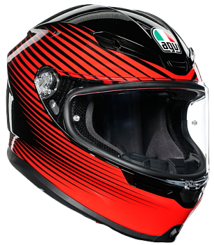 Шлем AGV K-6 MULTI Rush Black/Red