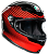 Шлем AGV K-6 MULTI Rush Black/Red