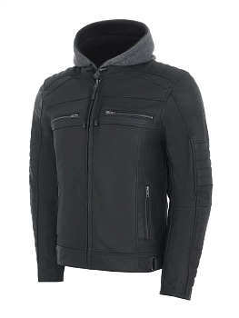 Куртка DIMOX Robin Hood leather jacket LMJ-0197, черный Кожа мужской
