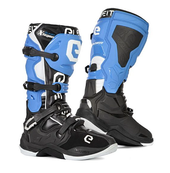 Мотоботы ELEVEIT X LEGEND black/blue/white, black/blue/white муж. 