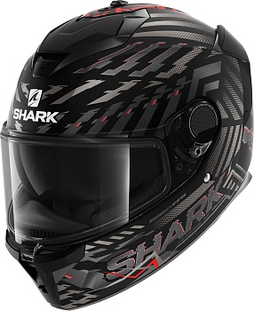 Шлем SHARK SPARTAN GT E-BRAKE BCL. MICR. MAT Black/Grey/Red