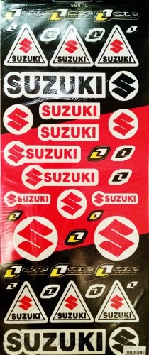 Praid комплект мото наклеек "SUZUKI ONE" виниловая, размер 33*70 см