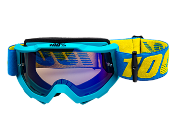 Очки кроссовые 100% STRATA MX Replica Light Blue