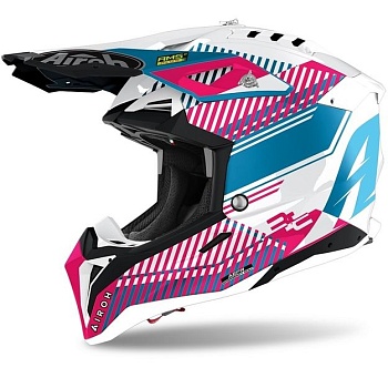 Мотошлем AIROH AVIATOR 3 WAVE, PINK CHROME