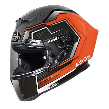 Мотошлем AIROH GP550 S RUSH, ORANGE FLUO MATT