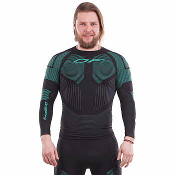 Термофутболка DF 3DTHERMO GREEN с длинным рукавом