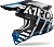 Мотошлем AIROH STRYCKER BRAVE, BLUE/GREY GLOSS