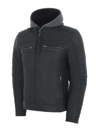 Куртка DIMOX Robin Hood leather jacket LMJ-0197, черный Кожа мужской