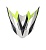 Козырёк Acerbis для шлема PROFILE 4.0 Fluo Yellow/White