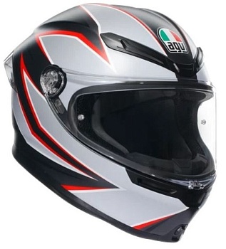 Шлем AGV K6 S AGV E2206 MPLK Flash Matt Black/Grey/Red