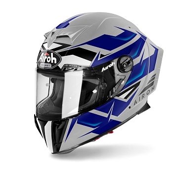 Мотошлем AIROH GP550 S WANDER, BLUE GLOSS
