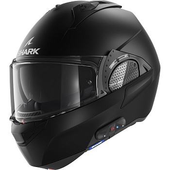 Шлем SHARK EVO-GT PACK N-COM EDITION BLANK MAT Black