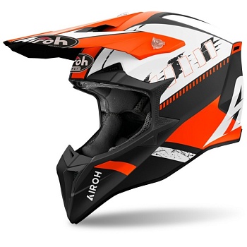 Мотошлем AIROH WRAAAP FEEL, ORANGE MATT