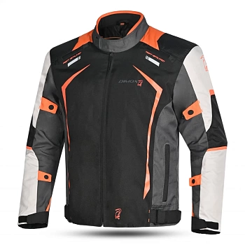 Мотокуртка DIMOX HORIZON MENS (SD-JR47), ORANGE/BLACK Текстиль мужской