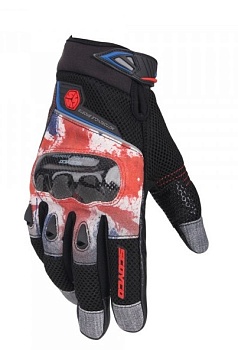 Мотоперчатки GLASS FIBER SHELL PROTECTION GLOVE MC47, RED