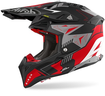 Мотошлем AIROH AVIATOR 3 SPIN, RED MATT