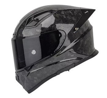 Мотошлем SOMAN Х8, leopard carbon fiber black