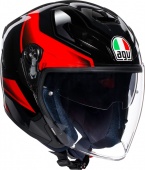 AGV K-5 jet, black/grey/red