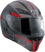 Мотошлем AGV Compact ST Seattle Matt, blk/silver/red