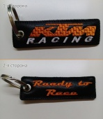 Брелок на ключи KTM Racing Rendy to race, черно-оранжевый, 10*3 см.