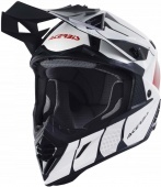 Мотошлем Acerbis X-Track, white/red