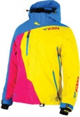 FXR куртка Vertical Pro Lady 15, сине-желто-розовая