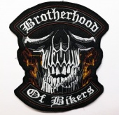 Нашивка Brotherhood of bikers, 12*12 см.