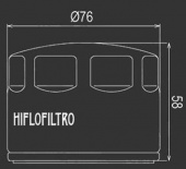 Масляный фильтр HI FLO HF565