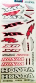Praid комплект мото наклеек "HONDA XR №1" виниловая, размер 33*70 см