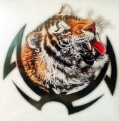 Praid наклейка "Тигр тату №3", полноцветная, 15х15 см