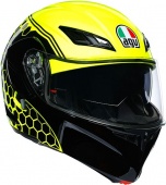 Мотошлем AGV Compact ST Detroid, yellow fluo/black
