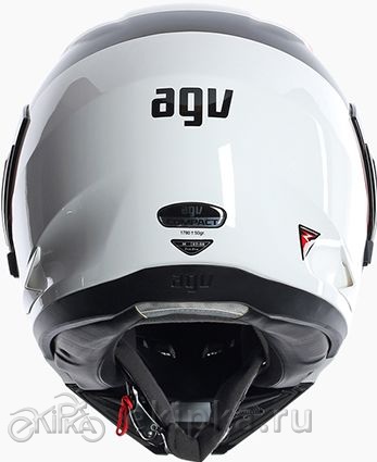 Мотошлем AGV Compact E2205 multi course, white/red