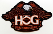 Ekipka Нашивка HOG Harley owners group, 10*10 см.
