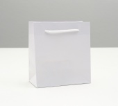 Ekipka Пакет ламинированный белый, 14*8*18 см.