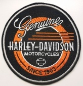 Нашивка - Genuine Harley-davidson Since 1903, 10*10 см.