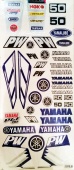 Praid комплект мото наклеек "YAMAHA PB" виниловая, размер 33*70 см