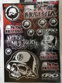 Praid Комплект виниловых наклеек "Metal Mulisha", 25*35 см
