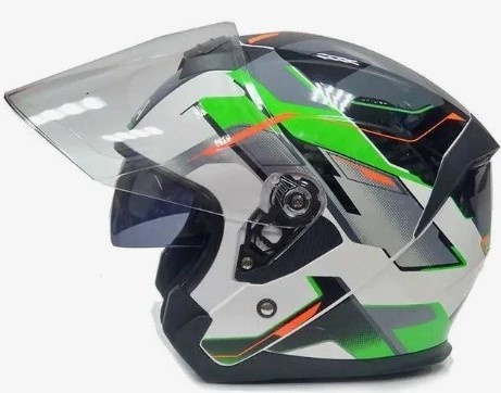 Шлем AiM JK526 Fluo-Green/White/Black