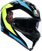  AGV K-5 s Core, black/cyan/yellow fluo