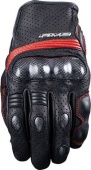 Мотоперчатки Five Sport City S/Carbon, черно-красные
