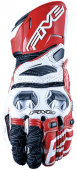 Мотоперчатки Five RFX Race, бело-красные2021