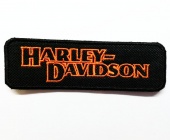 Нашивка Harley Davidson long, 10*3 см.
