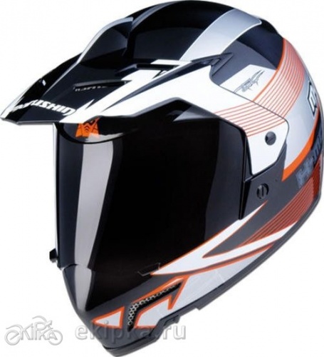 Шлем Marushin X-Moto 2 futatsu, orange